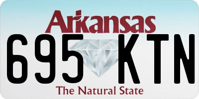 AR license plate 695KTN