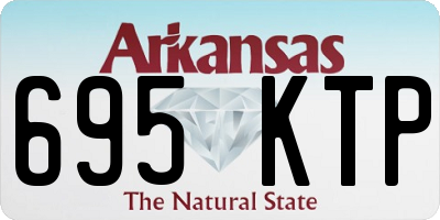 AR license plate 695KTP