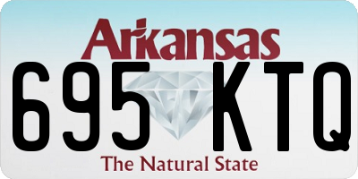 AR license plate 695KTQ
