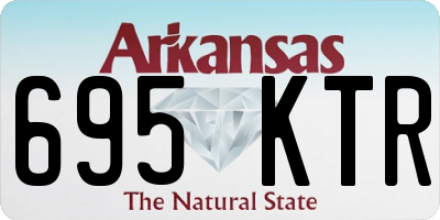 AR license plate 695KTR