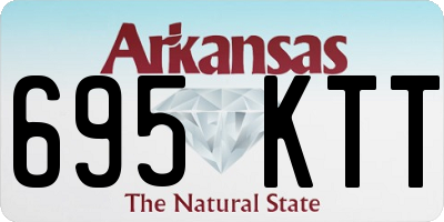 AR license plate 695KTT