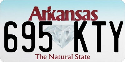 AR license plate 695KTY
