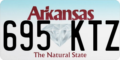 AR license plate 695KTZ