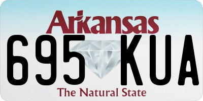 AR license plate 695KUA