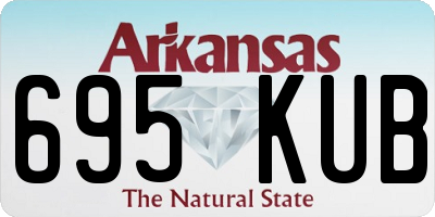 AR license plate 695KUB