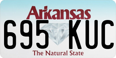 AR license plate 695KUC