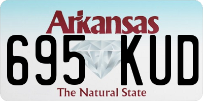 AR license plate 695KUD