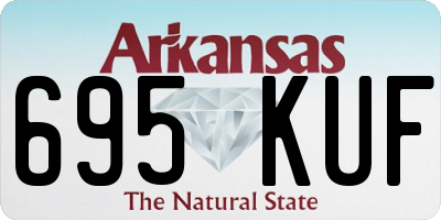 AR license plate 695KUF