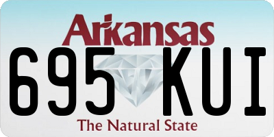 AR license plate 695KUI