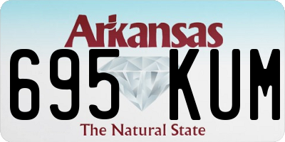 AR license plate 695KUM