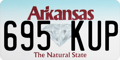AR license plate 695KUP