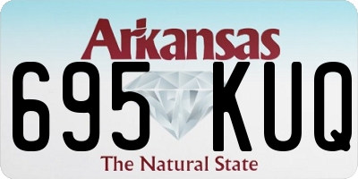 AR license plate 695KUQ