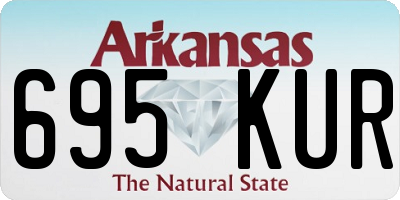 AR license plate 695KUR