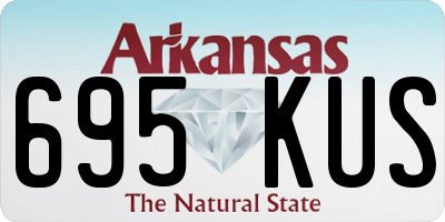 AR license plate 695KUS