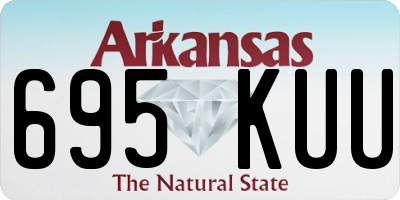 AR license plate 695KUU