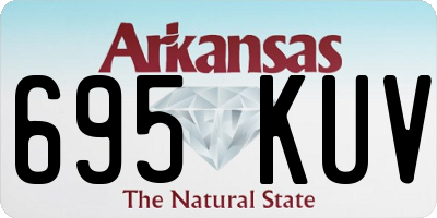 AR license plate 695KUV