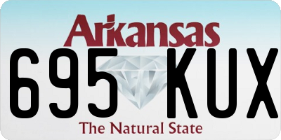 AR license plate 695KUX