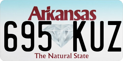 AR license plate 695KUZ