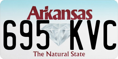AR license plate 695KVC