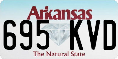 AR license plate 695KVD