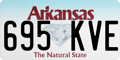 AR license plate 695KVE