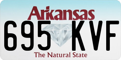 AR license plate 695KVF
