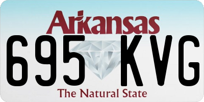 AR license plate 695KVG