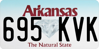 AR license plate 695KVK