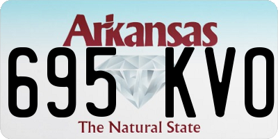 AR license plate 695KVO