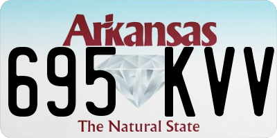 AR license plate 695KVV