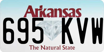 AR license plate 695KVW