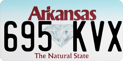 AR license plate 695KVX