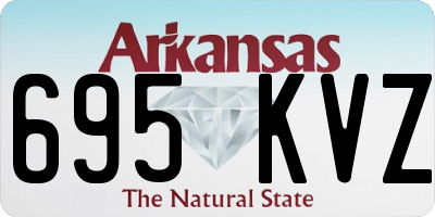 AR license plate 695KVZ