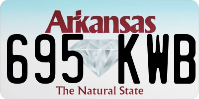 AR license plate 695KWB