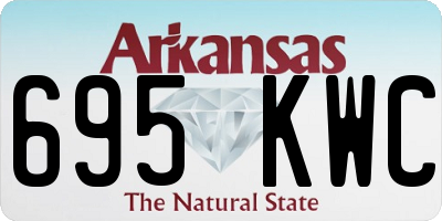AR license plate 695KWC