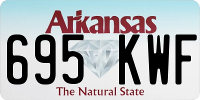AR license plate 695KWF