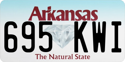 AR license plate 695KWI