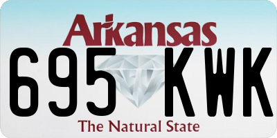 AR license plate 695KWK