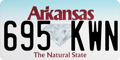 AR license plate 695KWN