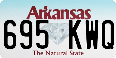 AR license plate 695KWQ