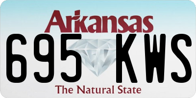 AR license plate 695KWS