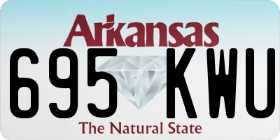 AR license plate 695KWU