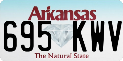 AR license plate 695KWV