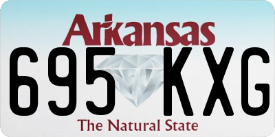 AR license plate 695KXG