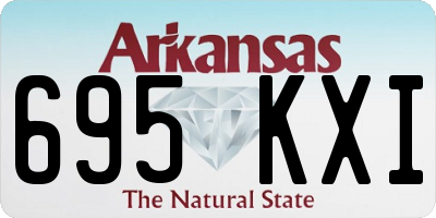 AR license plate 695KXI