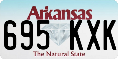 AR license plate 695KXK