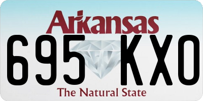 AR license plate 695KXO