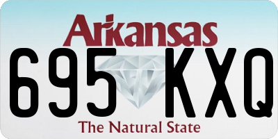 AR license plate 695KXQ