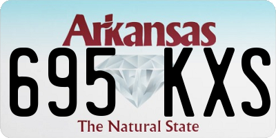 AR license plate 695KXS