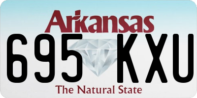 AR license plate 695KXU